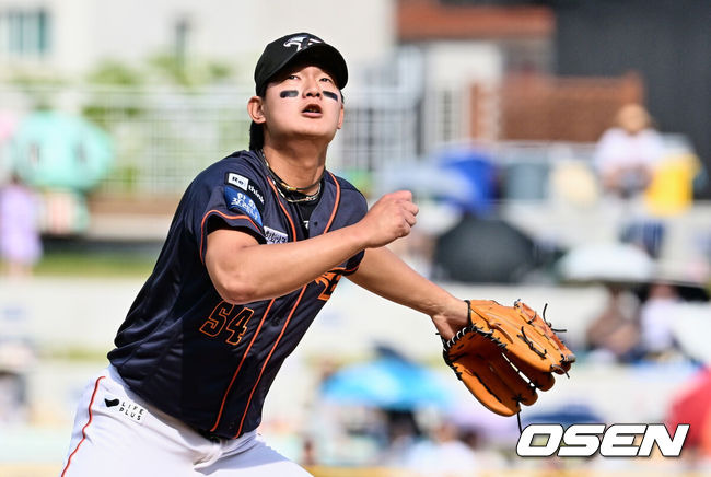 [OSEN=창원, 이석우 기자]  한화 이글스 김서현 149 2023.05.27 / foto0307@osen.co.kr