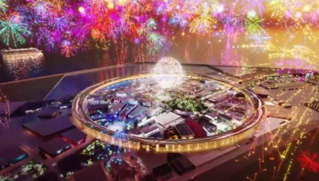 2025년 4월 일본 오사카에서 개막하는 '2025 오사카 간사이 엑스포'의 예상 전경. 일본 국제박람회협회 제공