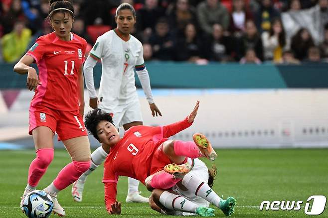 모로코에 패한 콜린 벨호. ⓒ AFP=뉴스1