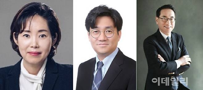 왼쪽부터 이은주 한국IBM CEO, 유인상 CJ올리브네트웍스 CEO, 홍원표 SK쉴더스 CEO 내정자다. 이 CEO는 삼성SDS 부사장 출신, 유 CEO는 LG CNS 상무 출신, 홍 내정자는 삼성SDS CEO 출신이다.