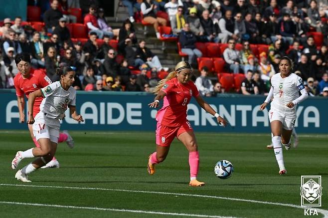 [서울=뉴시스]여자축구 조소현. (사진=대한축구협회 제공)