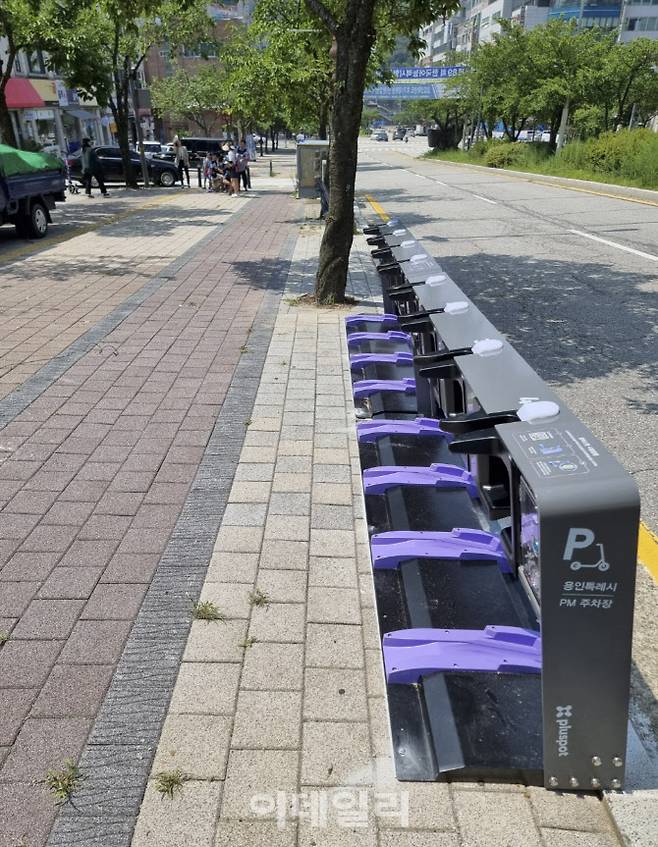 용인시와 LG전자가 추진하는 PM주차기기 설치 예시.(사진=용인시)