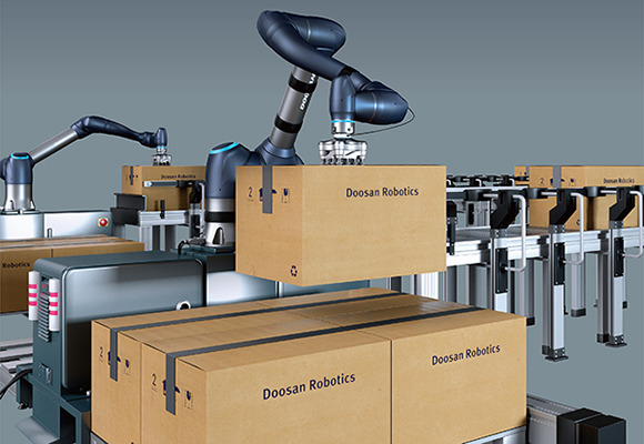 Doosan Robotics Inc.’s collaborative robots. [Courtesy of Doosan]