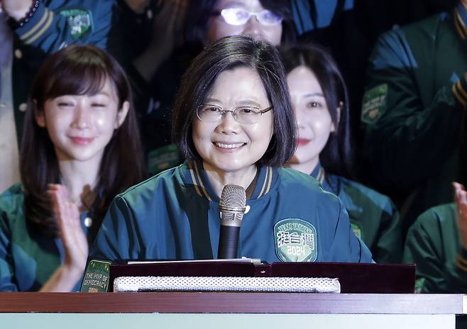 차이잉원 대만 총통의 모습 ⓒ AP=연합뉴스