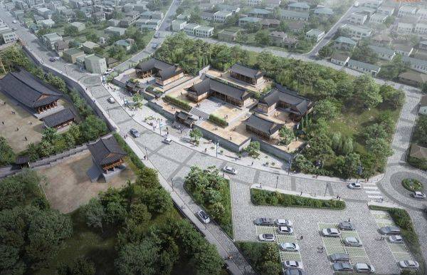 전라 좌수영 동헌 조감도 / 여수시 제공