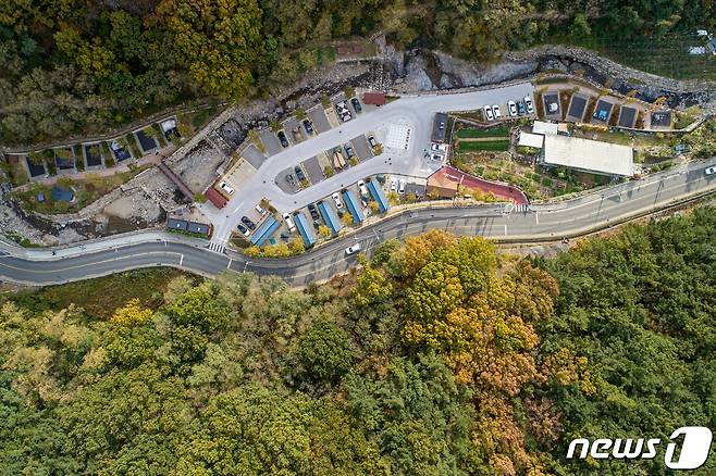 대구 수성구 범물동에 위치한 진밭골 야영장.(대구 수성구 제공)