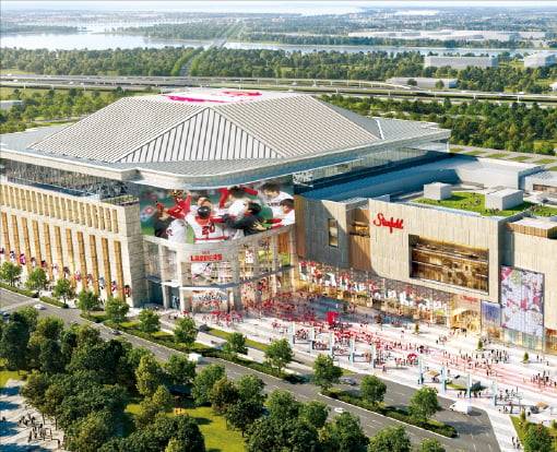 실내 공연장과 쇼핑센터가 함께 있는 복합레저시설 스타필드청라.  인천시 제공