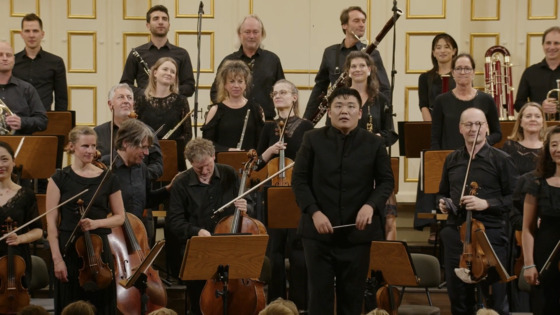 Conductor Yoon Han-kyeol after the final round of performances for the Herbert von Karajan Young Conductors Award in Salzburg, Austria, on Sunday [SCREEN CAPTURE/ SALZBURG FESTIVAL]