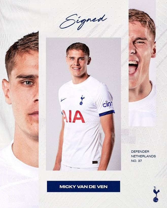 ▲ 반더벤 ⓒ 토트넘 홋스퍼