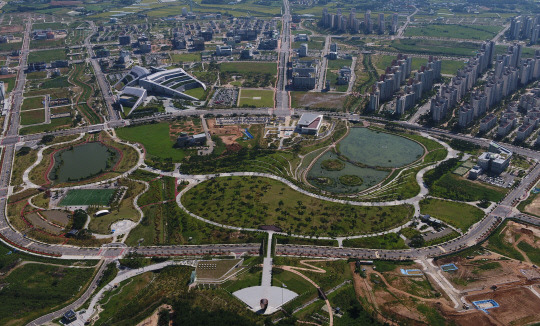 충남도가 '도민 참여 숲 사업'을 추진중인 홍예공원 전경.