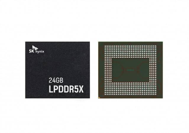 SK하이닉스의 24GB LPDDR5X(사진=SK하이닉스)