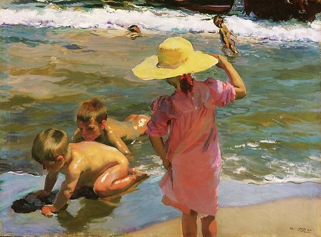 소로야의 1903년 작품인 ‘해변의 아이들’. 빛을 유려하게 구현한 작품으로 이름이 높다