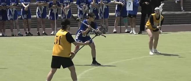 충남삼성고등학교에서 개최된 라크로스 대회. 사진출처ㅣ충남삼성고등학교 스포츠 중계 동아리