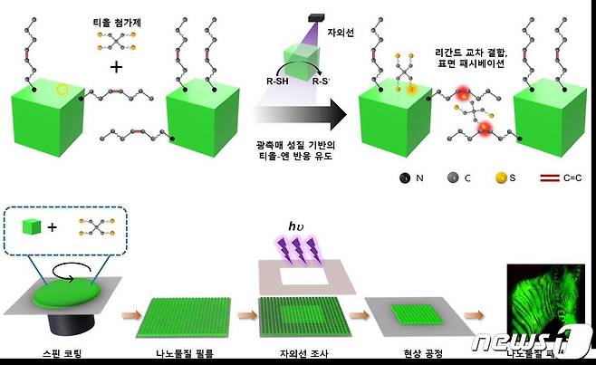 다이렉트 광촉매 패터닝의 원리 및 공정 개요도.(KAIST 제공)/뉴스1