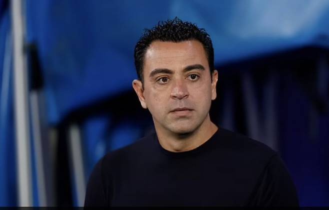 사비 에르난데스 바르셀로나 감독. 데일리메일 기사캡쳐