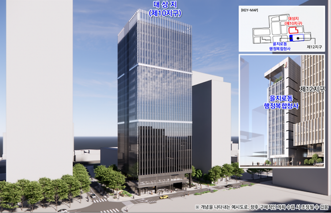 을지로3가구역 제10지구 도시정비형 재개발사업 조감도.[이미지제공=서울시]