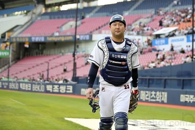 ▲ 두산 베어스 포수 장승현.ⓒ두산 베어스