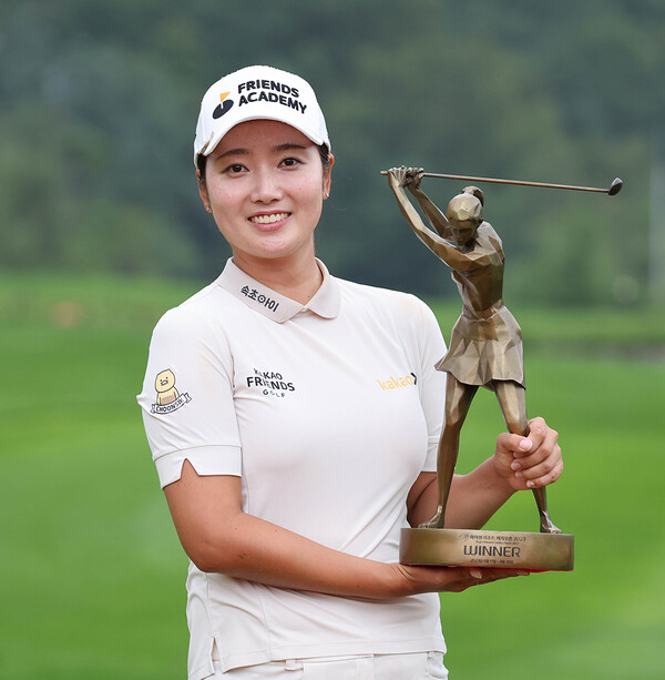 2023년 한국여자프로골프(KLPGA) 투어 하이원리조트 여자오픈 우승을 차지한 한진선 프로. 사진제공=KLPGA