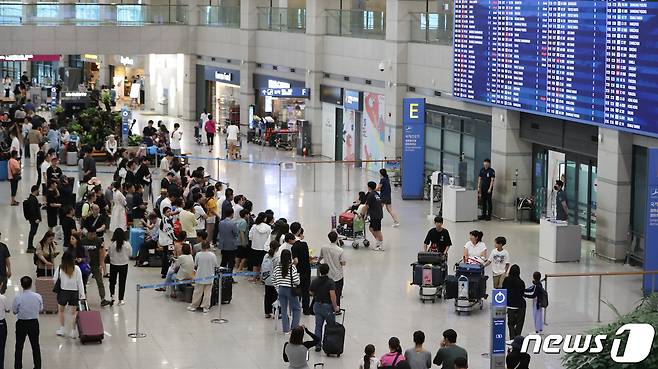 인천국제공항 입국장(자료사진)/뉴스1 ⓒ News1 허경 기자