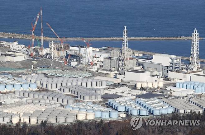 후쿠시마 제1원전 오염수 보관 탱크 [교도 연합뉴스 자료사진. 재판매 및 DB 금지]
