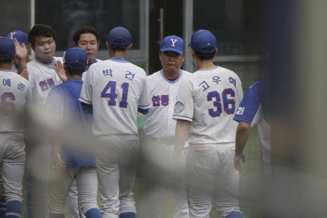 예일메디텍고 선수단. 박상은 기자
