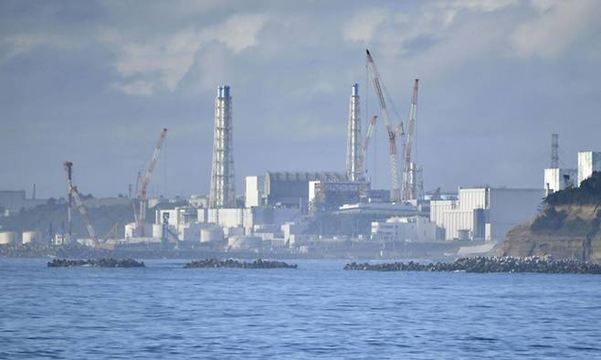 지난 22일 일본 후쿠시마 제1원자력발전소 모습.&nbsp;교도연합뉴스