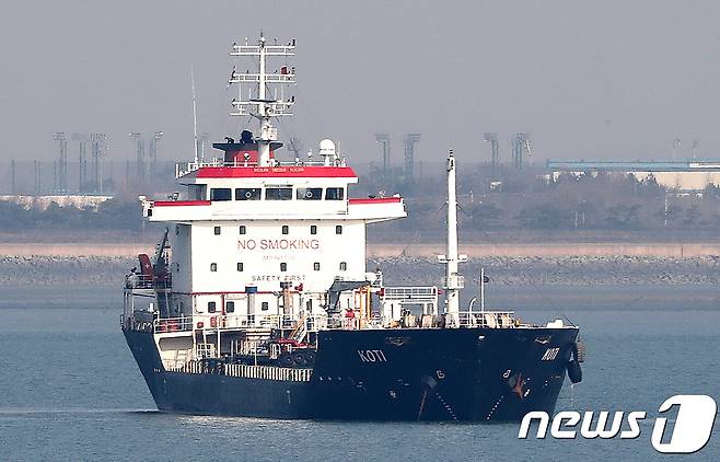 북한과 연계된 것으로 의심 받는 파나마 선적.(사진은 기사 내용과 무관함)  2018.1.1/뉴스1 ⓒ News1 오장환 기자