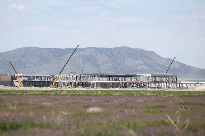 2019년 미국 유타에 건설 중이던 당시 페이스북의 데이터센터 모습 [이미지출처=로이터연합뉴스]
