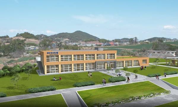 고흥군 금산면 유스호스텔 조감도.