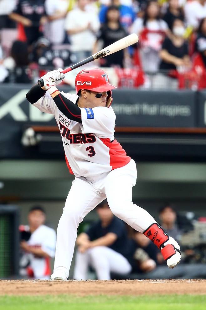 동점타를 터뜨린 김선빈 [KIA 타이거즈 제공. 재판매 및 DB 금지]