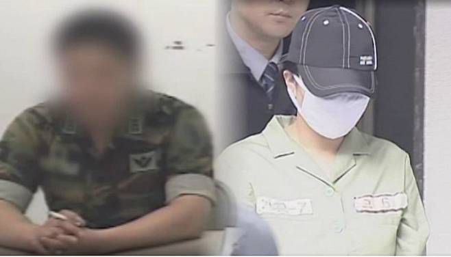 황 대위(왼쪽)와 원정화.