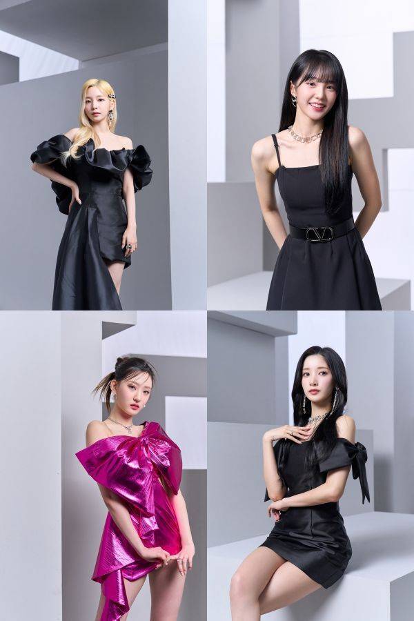 왼쪽 상단부터 시계방향 연희, 나나, 유키, 휘서 / 사진=Mnet 퀸덤퍼즐 제공