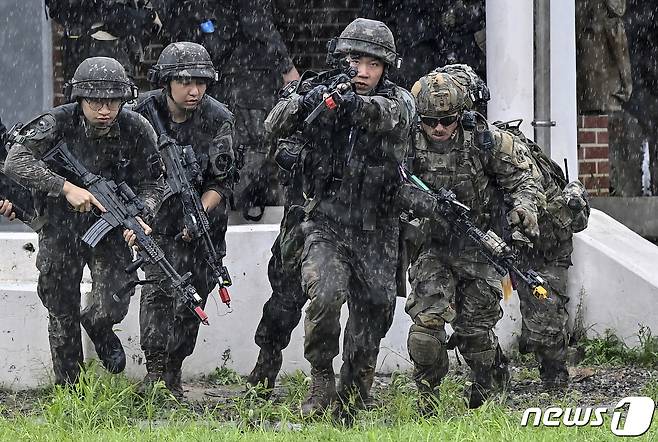 한미연합 도시지역 작전 훈련. (공동취재) 2023.8.23/뉴스1 ⓒ News1 김도우 기자