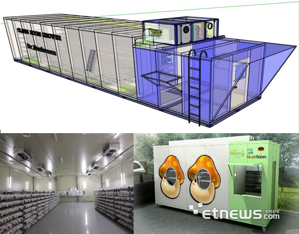 이동식 크린룸 버섯재배사.