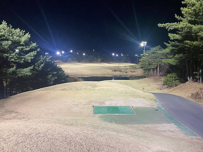 포항CC에 설치한 우리엔터프라이즈 LED 투광등. 우리엔터프라이즈 제공.