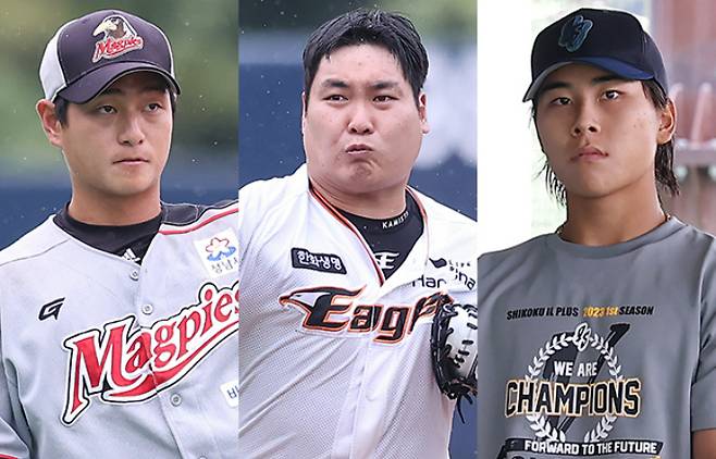 왼쪽부터 김동규, 도승현, 장현진. KBO 제공