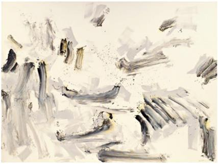 이우환 With Winds 1989년 Oil on mineral pigment on canvas 218x291cm(300호) 인천아시아아트쇼제공