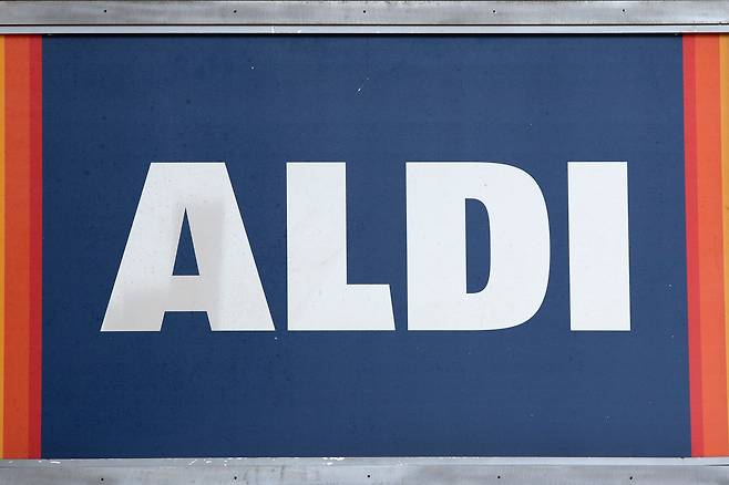 미국 일리노이주에 있는 독일계 할인마트 '알디' 매장에 있는 로고./AFP 연합뉴스