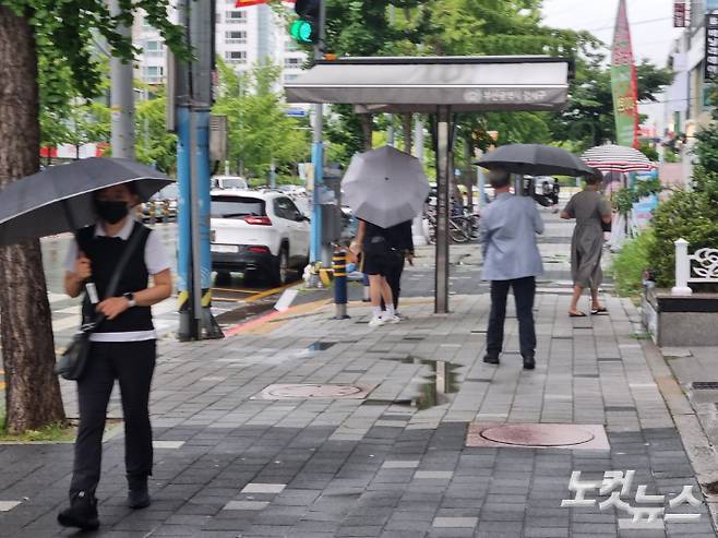 비 내리는 부산. 김혜민 기자