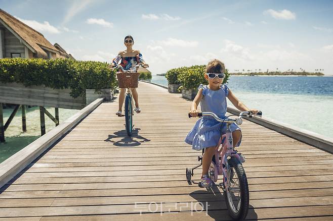 월도프 아스토리아는 몰디브 가족여행에 최적화된 리조트다.