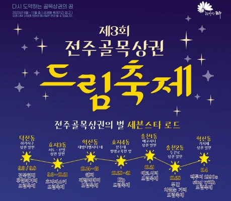 ▲제3회 전주골목상권 드림축제 포스터 ⓒ전주시