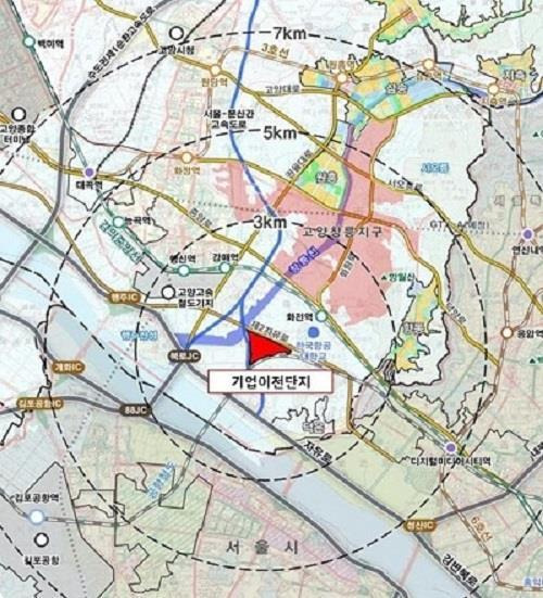 고양 현천 토지거래허가구역. 사진제공｜경기도