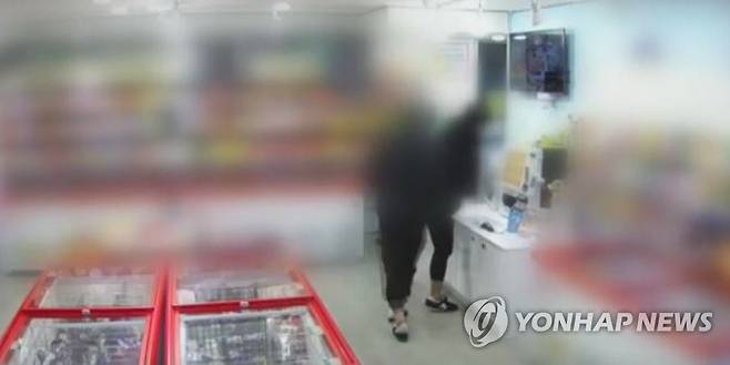 무인점포 절도 행각 [연합뉴스 자료사진으로 기사 내용과 직접적인 관계없음.]