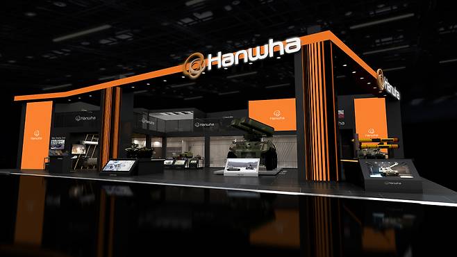 Hanwha Aerospace’s exhibition booth in the International Defense Industry Exhibition, or MSPO, scheduled to be held from Tuesday to Friday at Centre d’expositions de Kielce in Poland (Hanwha Aerospace)