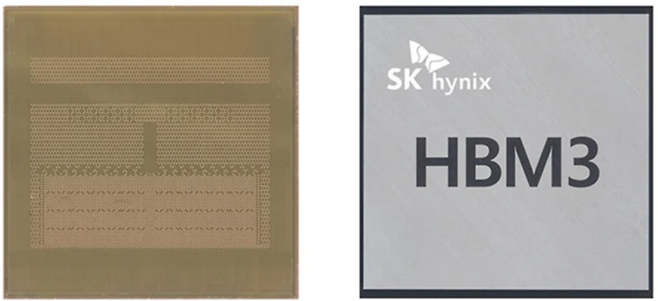 SK하이닉스가 업계 최초로 개발한 ‘HBM3’ D램<자료=SK하이닉스>