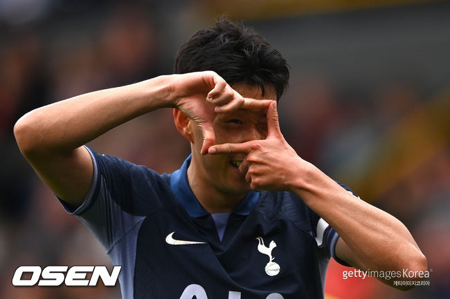 [사진] 번리를 상대로 해트트릭을 작성한 손흥민 ⓒGettyimages(무단전재 및 재배포 금지)