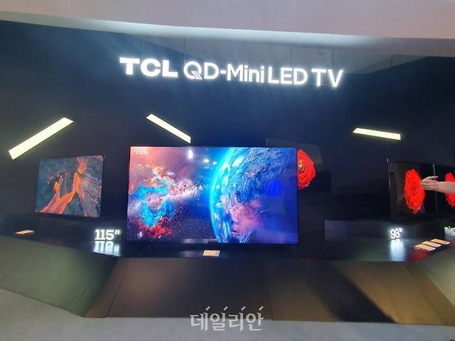 TCL QD 미니 LED TV 라인업ⓒ데일리안 조인영 기자