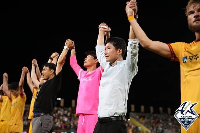 [서울=뉴시스]이정효 광주FC 감독. 2023.08.04. (사진=한국프로축구연맹 제공) *재판매 및 DB 금지