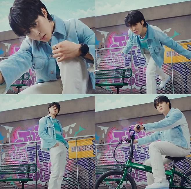 방탄소년단 지민의 갤럭시 Z플립5 'Cool & Dynamic'