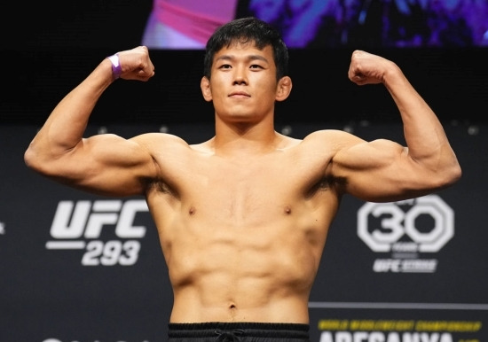 한국에서 가장 강한 남자 정다운이 출격 준비를 마쳤다. 사진=UFC 제공